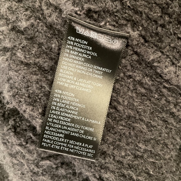 Anthropologie Moth Cardigan Cable Wool Alpaca Textured fisherman Sweater Gray M - Picture 11 of 14